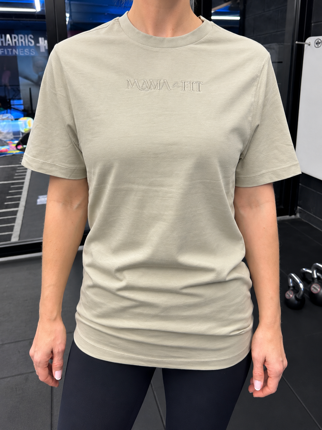 Mama be Fit Embroidered Tee