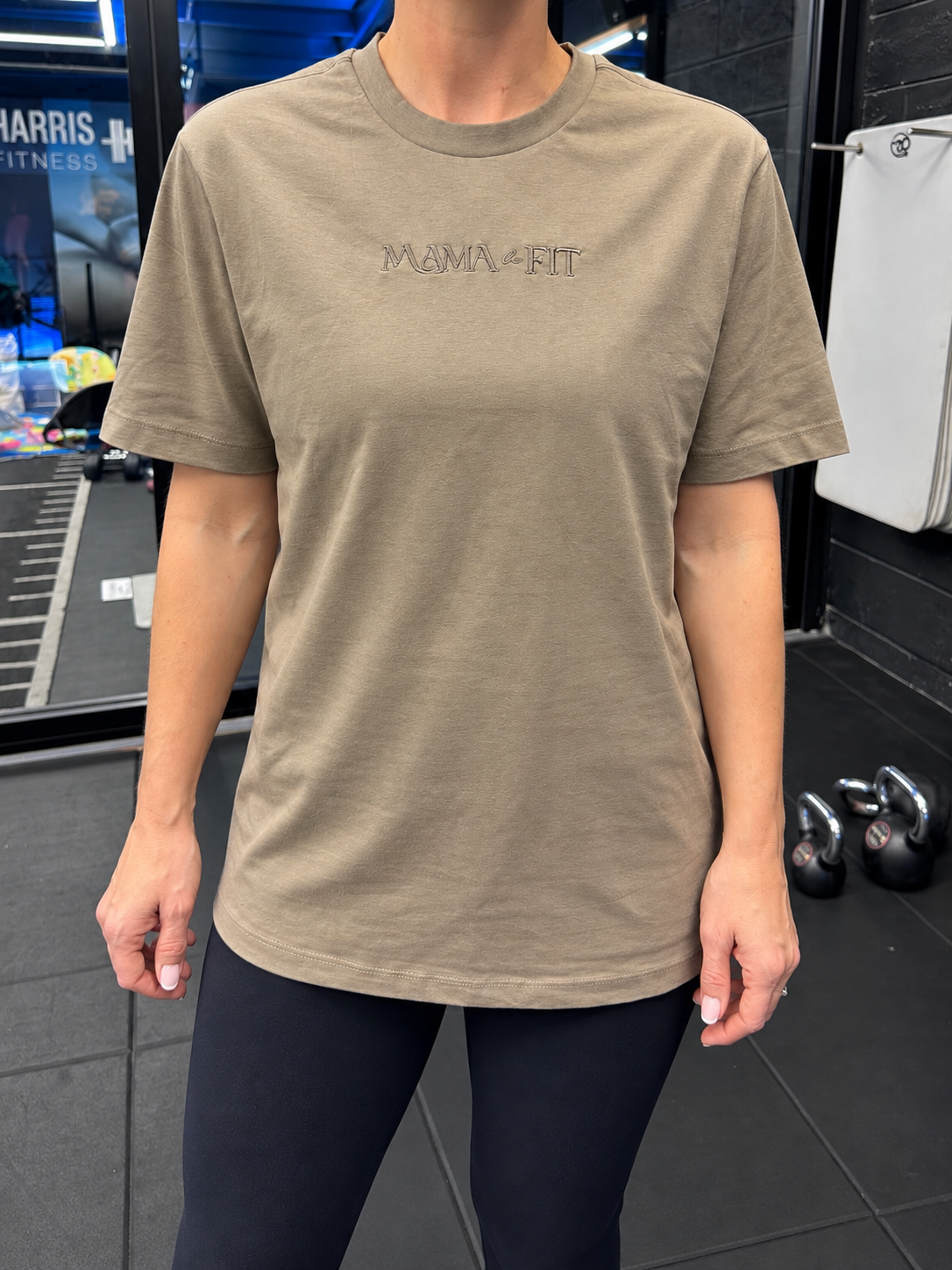 Mama be Fit Embroidered Tee