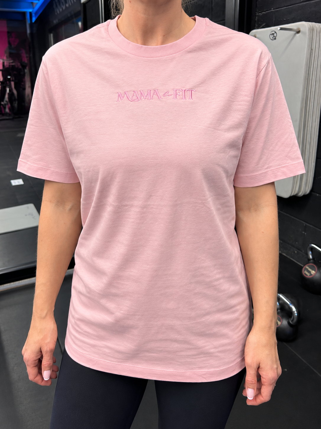 Mama be Fit Embroidered Tee